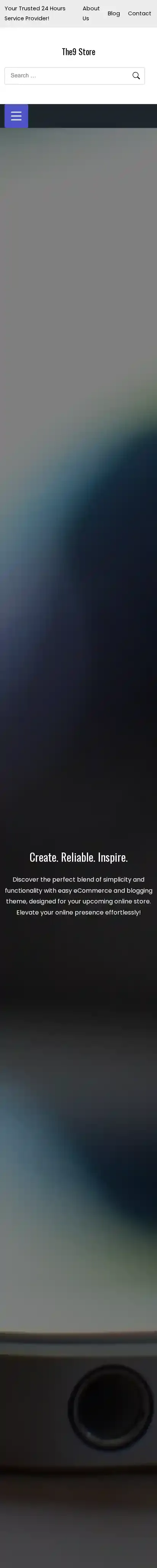 The9 Store home page on mobile