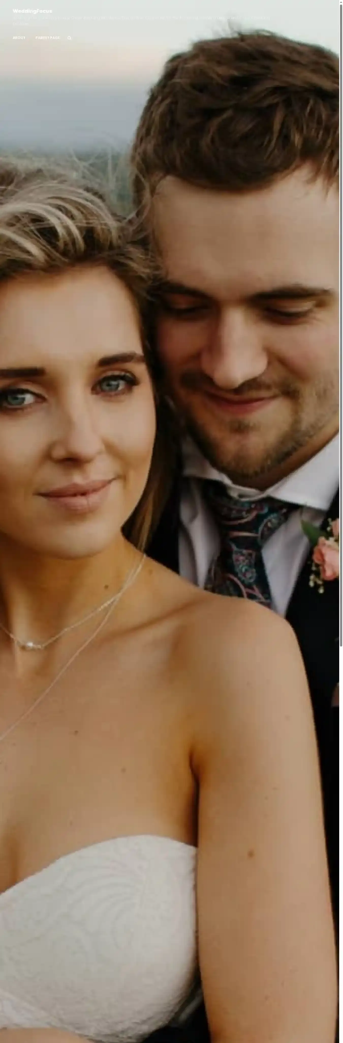 WeddingFocus home page on desktop