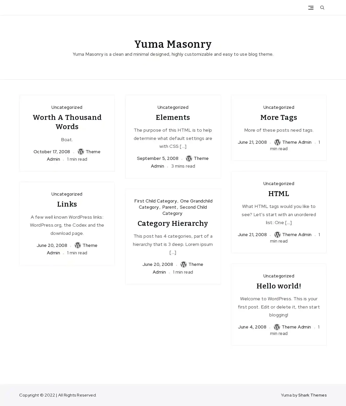 Yuma Masonry home page on desktop